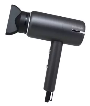 Фен Hyundai H-HDI0777 1.5 кВт, режимов: 3, насадок: 2, черный (H-HDI0777)
