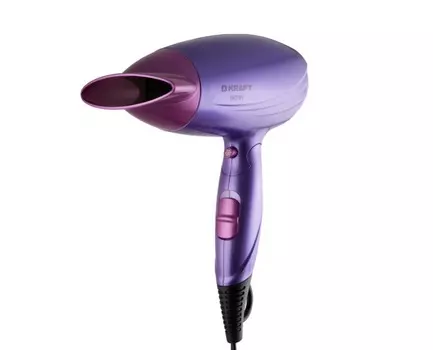 Фен Kraft KF-HD163 1600Вт, режимов: 3, насадок: 1, складная ручка, фиолетовый