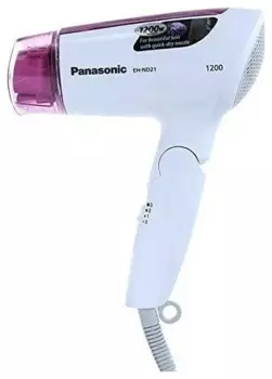 Фен Panasonic EH-ND21-P615 1.2 кВт, режимов: 3, насадок: 1, белый/розовый (EH-ND21-P615)