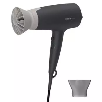 Фен Philips 3000 Series BHD351 2.1 кВт, режимов: 6, насадок: 2, черный (BHD351/10)