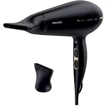 Фен Philips Prestige Pro HPS920 2300Вт, режимов: 3, насадок: 1, черный (HPS920/00)