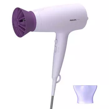 Фен Philips ThermoProtect BHD341/10 2100Вт, режимов: 6, насадок: 2, фиолетовый
