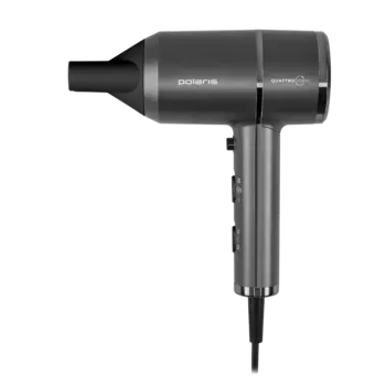 Фен Polaris PHD 2044Ti Quattro Ionic 1.9 кВт, режимов: 3, насадок: 2, 2 концентратора, графит (PHD2044Ti)