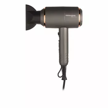 Фен Redmond RF-535 2000Вт, режимов: 2, насадок: 1, серый (RF-535)