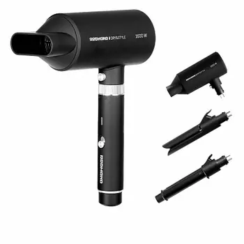 Фен Redmond RMS-4305 1600Вт, режимов: 2, насадок: 3, насадка плойка и выпрямитель, черный (RMS-4305)