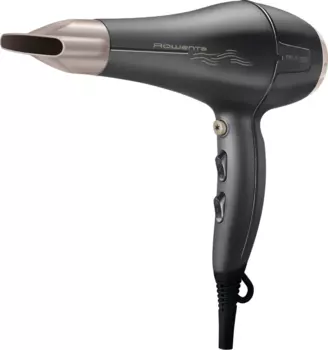 Фен Rowenta Signature PRO CV7827F0 2100Вт, 6 режимов, 2 насадки, черный (0000278607)