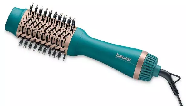 Фен-щетка Beurer HC45 Ocean 1 кВт, режимов: 2, насадок: 1, бирюзовый (594.20)