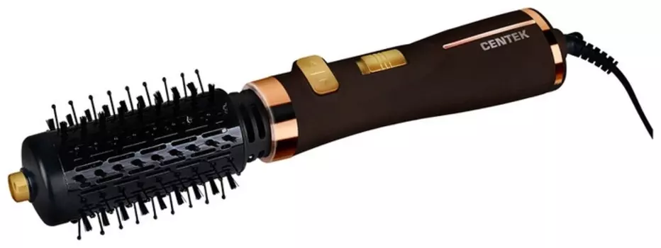 Фен-щетка Centek CT-2061 1200Вт, золотистый/черный (CT-2061)