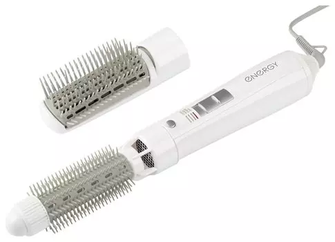 Фен-щетка Energy EN-824 550 Вт, режимов: 3, насадок: 2, белый (900273)