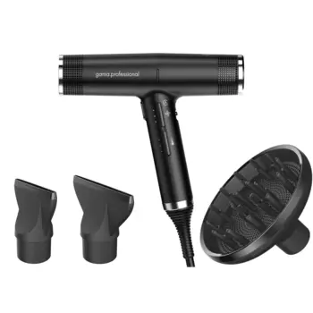 Фен-щетка Ga.Ma IQ Perfetto Black 2 кВт, режимов: 4, насадок: 2, черный (PH6060.BK)