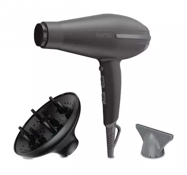 Фен-щетка Ga.Ma TEMPO SENSI NIGHT 5D 2.2 кВт, режимов: 3, насадок: 2, черный (GH3318)