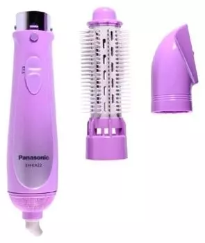 Фен-щетка Panasonic EH-KA22-V865 600Вт, 2 режима, 2 насадки, концентратор, насадка-щетка, диамтер щетки можно регулировать 25-40 мм, фиолетовый (EH-KA22-V865)