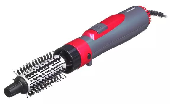 Фен-щетка Starwind SHP8501 1000Вт, 2 режима, 3 насадки, серый/розовый (SHP8501)