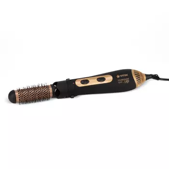 Фен-щетка Vitek VT-2296 1.2 кВт, режимов: 2, насадок: 2, черный/золотистый (VT-2296)