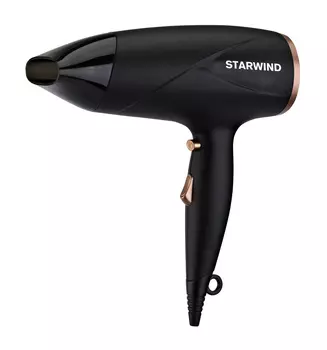 Фен Starwind SHD 6055 1800Вт, 1 насадка, черный ( SHD 6055)
