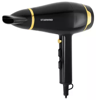 Фен Starwind SHD 6063 2200Вт, режимов: 3, насадок: 1, ионизация, черный