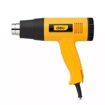 Фен строительный Deli DL391202, сетевой, 2 кВт, от 100°C, до 650°C