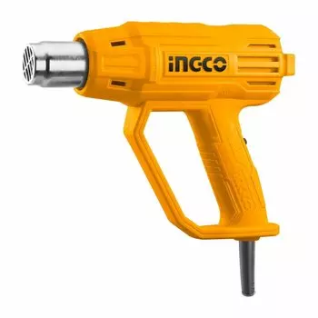 Фен строительный Ingco HG2000385, сетевой, 2 кВт, от 480°C, до 560°C, до 380 л/м (HG2000385)