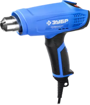 Фен строительный ЗУБР ФТ-П2000, 2 кВт, от 80°C, до 600°C, до 550 л/м