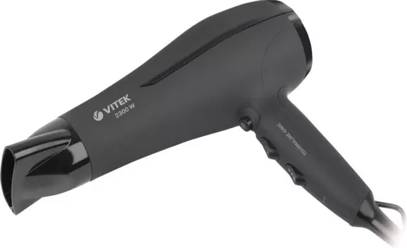 Фен Vitek VT-1303 2300Вт, 6 режимов, 1 насадка, черный (05.01.00.00.000257)
