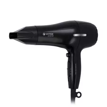 Фен Vitek VT-1325 2.1 кВт, режимов: 2, насадок: 1, черный