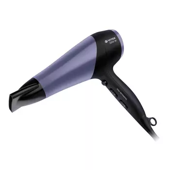 Фен Vitek VT-1327 2.2 кВт, режимов: 3, насадок: 1, фиолетовый/черный