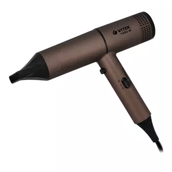 Фен Vitek VT-2233 1.4 кВт, режимов: 2, насадок: 1, бронзовый (VT-2233)