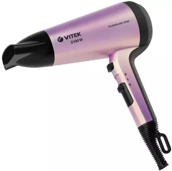 Фен Vitek VT-8224 1.8 кВт, режимов: 2, насадок: 1, фиолетовый/черный (8224-VT-01_MC)