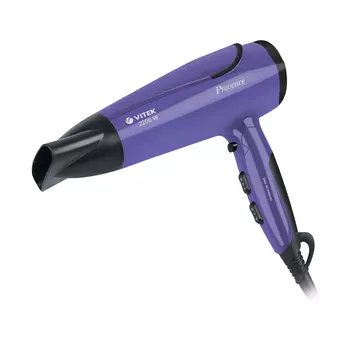 Фен Vitek VT-8225 2.2 кВт, режимов: 2, насадок: 1, фиолетовый