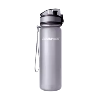 Фильтр бутылка Аквафор Сити, серый