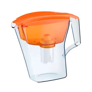 Фильтр кувшин Аквафор Лайн, прозрачный/оранжевый
