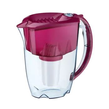Фильтр кувшин Аквафор Престиж А5, прозрачный/вишневый (Р80А5SM)