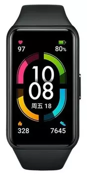 Фитнес-браслет Honor Band 6, 1.47" AMOLED, черный метеорит (55026708-001)