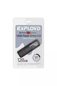 Флешка 128Gb USB 2.0 EXPLOYD 620, черный (EX-128GB-620-Black)