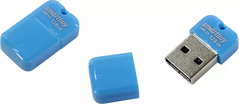 Флешка 128Gb USB 3.0 SmartBuy ART, голубой (SB128GBAB-3)