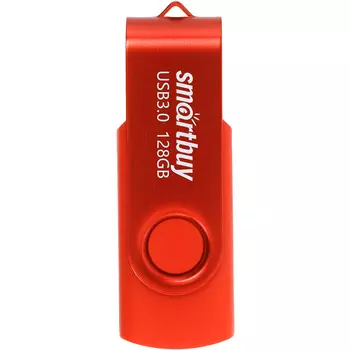 Флешка 128Gb USB 3.0 SmartBuy Twist SB128GB3TWR, красный (SB128GB3TWR)
