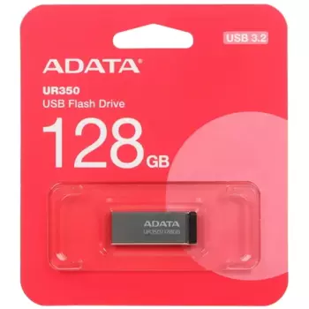 Флешка 128Gb USB 3.2 Gen 1 ADATA UR350, черный/серый (UR350-128G-RSR/BK)