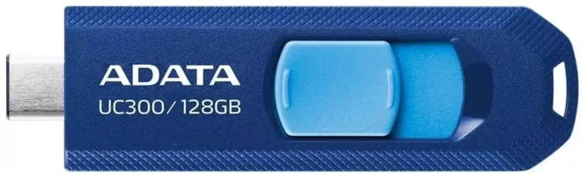 Флешка 128Gb USB 3.2/Type-C ADATA UC300, голубой/синий (ACHO-UC300-128GRNB)