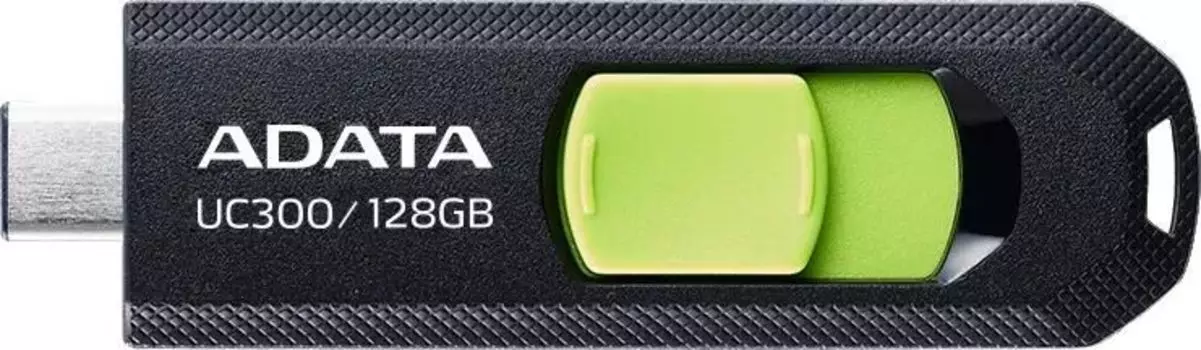 Флешка 128Gb USB 3.2/Type-C ADATA UC300, зеленый/черный (ACHO-UC300-128GRBK)