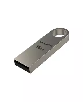 Флешка 16Gb USB 2.0 Maxvi, серебристый (FD16GBUSB20C10MK)