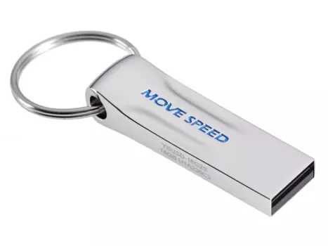 Флешка 16Gb USB 2.0 Move Speed YSUSD YSUSD-16G2S, серебристый (YSUSD-16G2S)
