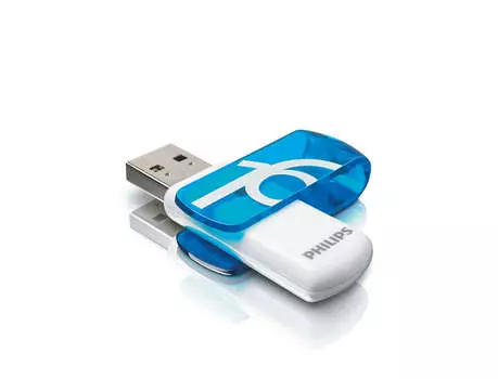 Флешка 16Gb USB 2.0 PHILIPS Vivid Edition 2.0, белый (FM16FD05B)