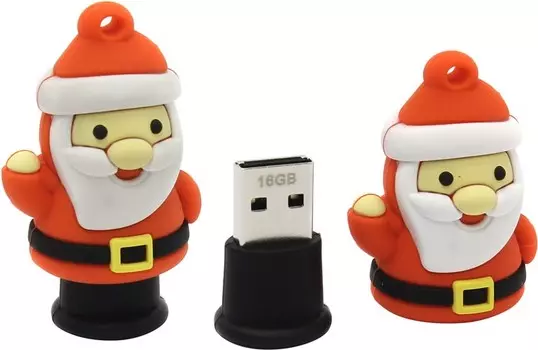Флешка 16Gb USB 2.0 SmartBuy NY series Santa-S, разноцветный (SB16GBSantaS)