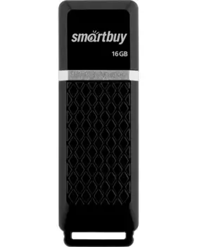 Флешка 16Gb USB 2.0 SmartBuy Quartz, черный