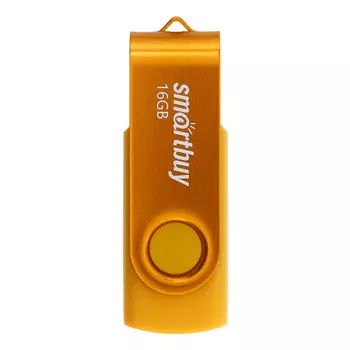 Флешка 16Gb USB 2.0 SmartBuy Twist SB016GB2TWY, желтый (SB016GB2TWY)
