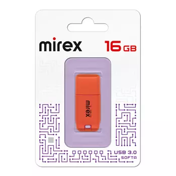 Флешка 16Gb USB 3.0 Mirex Softa 13600-FM3SOR16, оранжевый (13600-FM3SOR16)