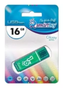 Флешка 16Gb USB 3.0 SmartBuy Glossy, темно-серый (SB16GBGS-DG)