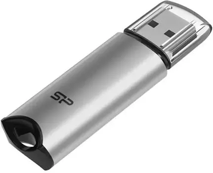 Флешка 16Gb USB 3.2 Gen 1 Silicon Power Marvel M02, серебристый (SP016GBUF3M02V1S)