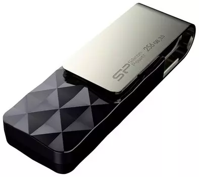 Флешка 256Gb USB 3.0 Silicon Power Blaze B30, черный/серый (SP256GBUF3B30V1K)