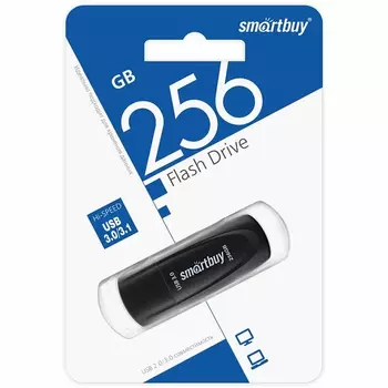 Флешка 256Gb USB 3.0 SmartBuy Scout SB256GB3SCK, черный (SB256GB3SCK)